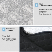 Parasolar pentru protectie parbriz, vara-iarna, 190 x 94 cm, argintiu, Vivo WC402